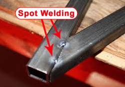 Spot Welding BBQ Grill Island Frame