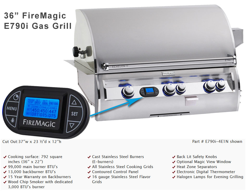 36in. echelon Fire Magic Grill