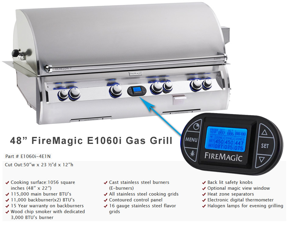 48in. Echelon Fire Magic Grill