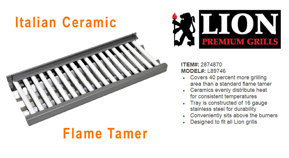 LION Italian Ceramic Flame Tamer LION Italian Ceramic Flame Tamer