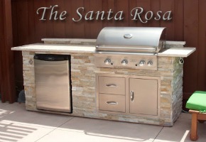Outdoor Kitchen Enclosed Cabinets - Dry Storage Shelves
