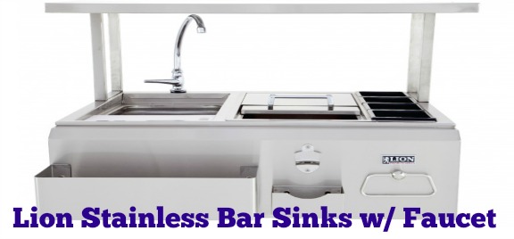 Lion Stainless Bar Sinks W Faucet For Your Outdoor Kitchen